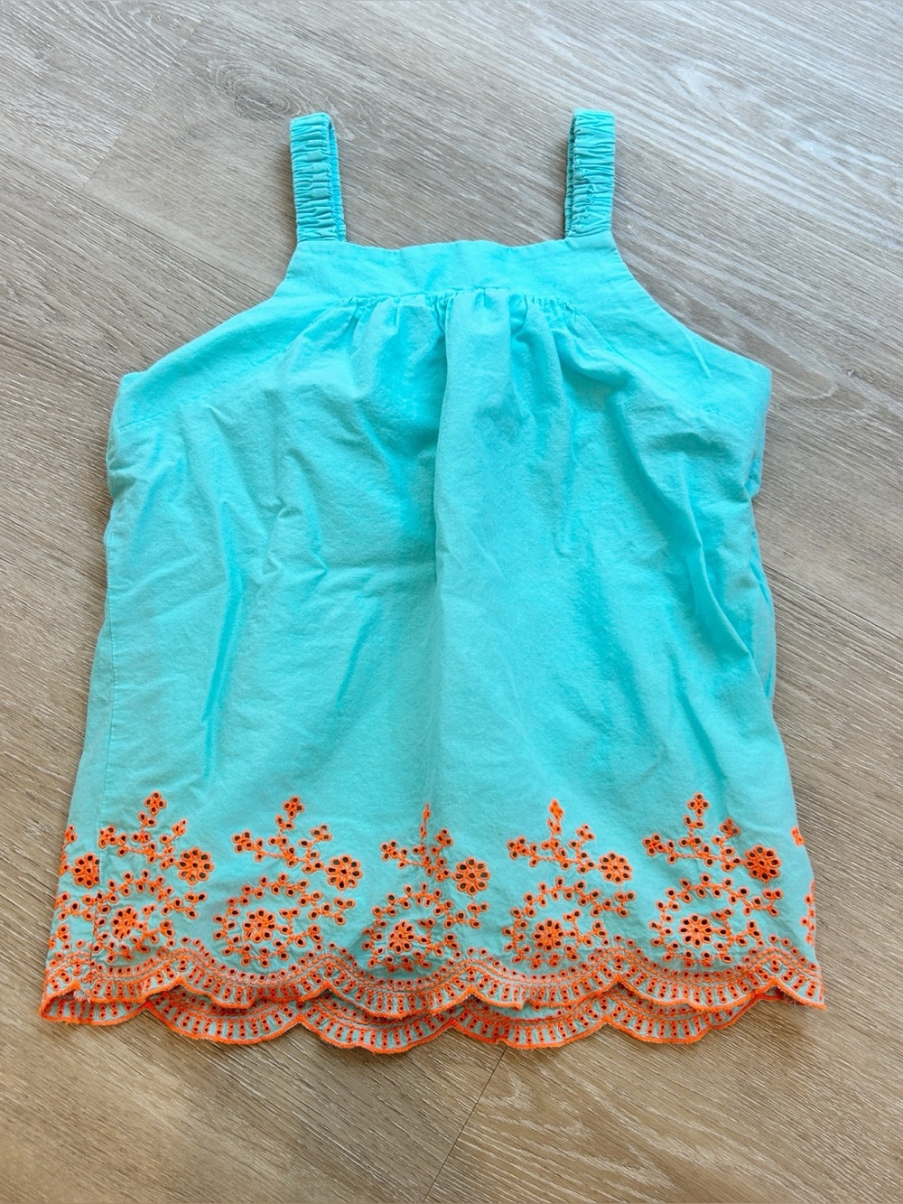 United Colors of Benetton Girls turquoise cotton tunic top size large